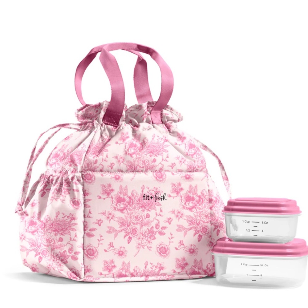 Fit & Fresh Floral Insulated Lunch Bag with Containers